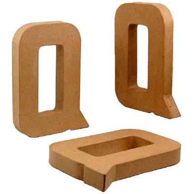 PaperMache Letter 8.25" Q PACK OF 3