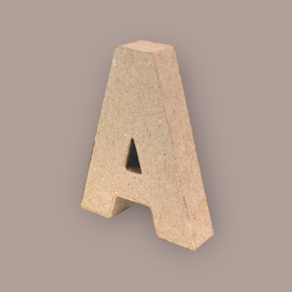 PaperMache Letter 4" A PACK OF 5