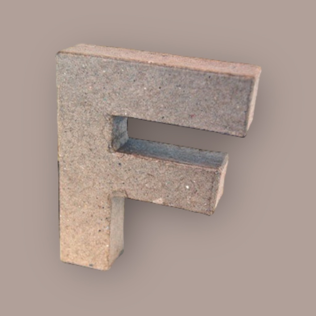 PaperMache Letter 4" F PACK OF 5