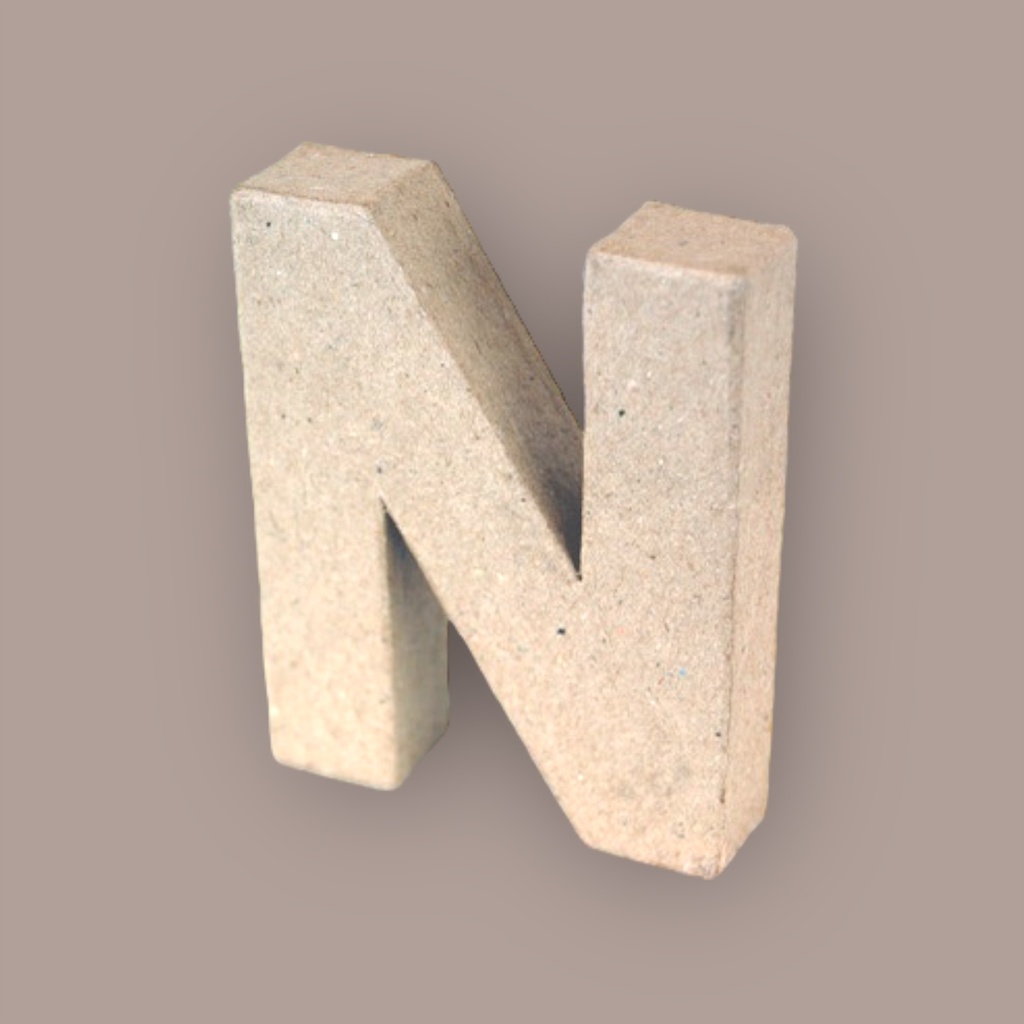 PaperMache Letter 4" N PACK OF 5