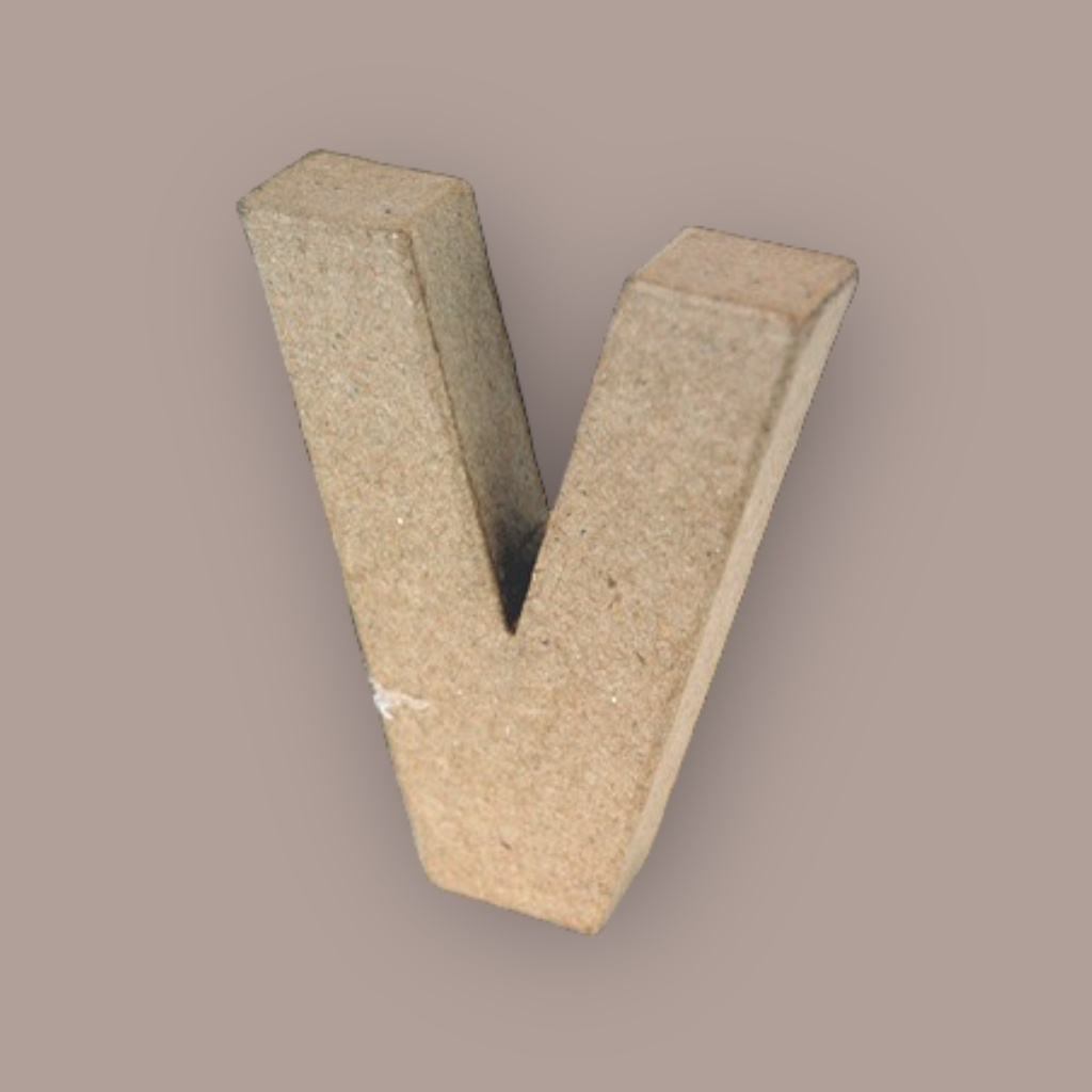 PaperMache Letter 4" V PACK OF 5