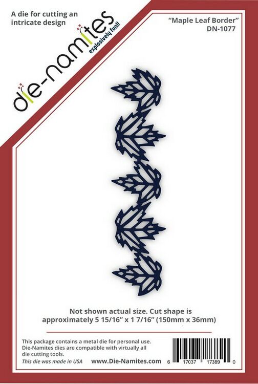Die-Namites - Maple Leaf Border