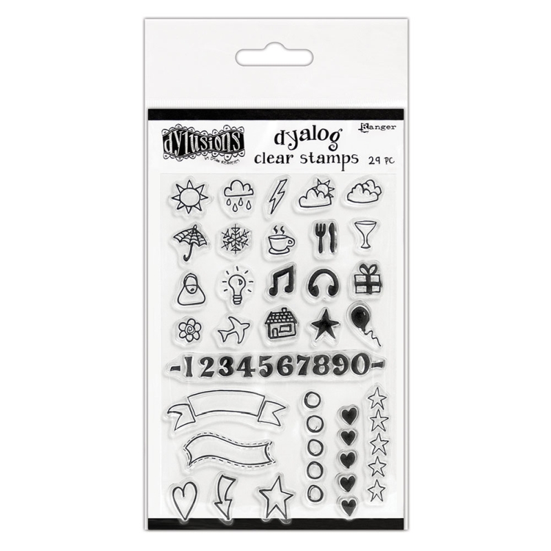 Dylusions Dyalog The Full Package stamp set