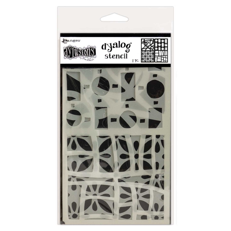 Dylusions Dyalog Doodle It Too Stencil 