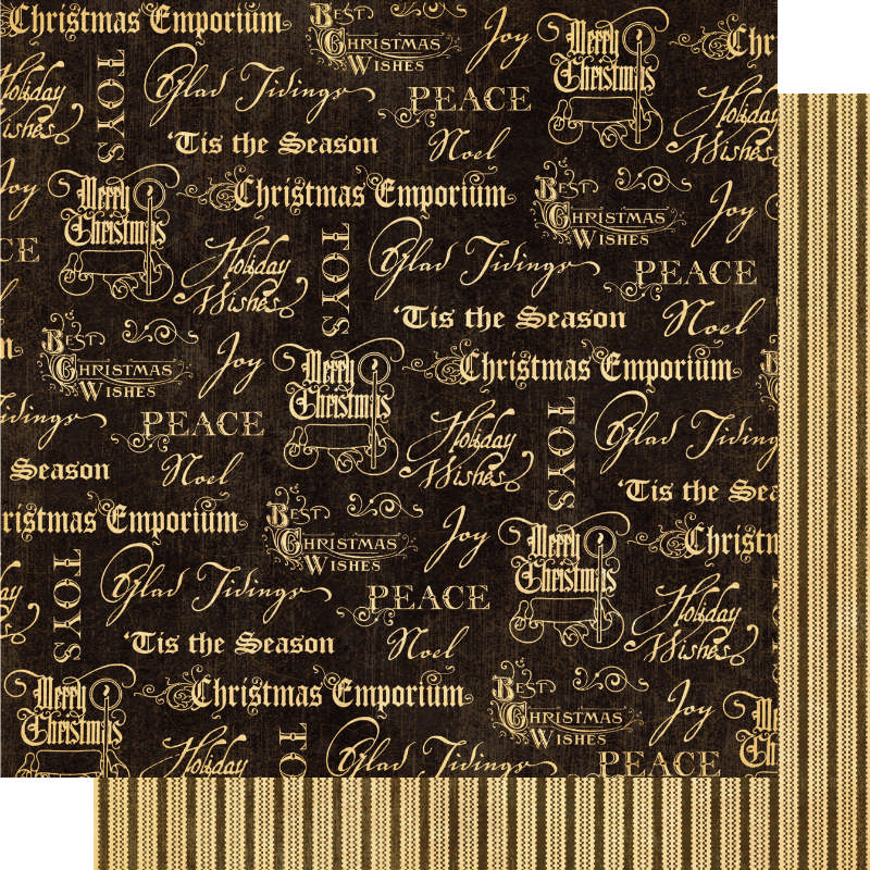 Graphic 45 - Emporium - Joyous Noel 12"x12" Paper (x25 sheets)