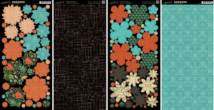 Graphic 45 - Couture Cardstock Flowers