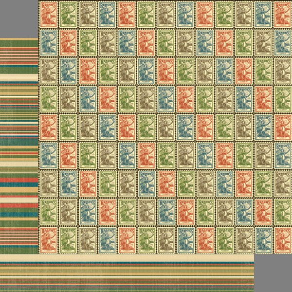 Graphic 45 - Good Ol' Sport - Victory 12"x12" Paper (x10sheets)