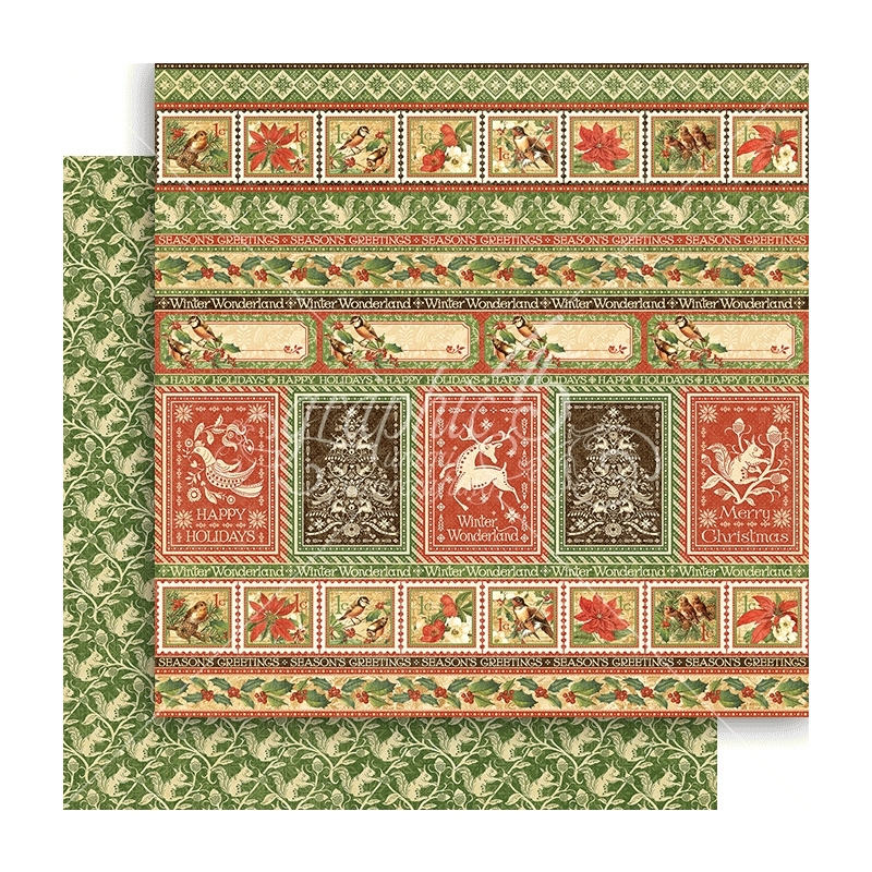 Graphic 45 - Winter Wonderland - Nordic Greetings 12"x12" Paper (x10 Sheets)