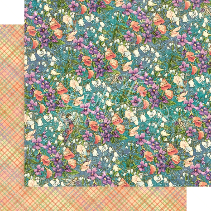 Graphic 45 - Fairy Dust - Moonlit Blooms 12"x12" Paper (x10 Sheets)
