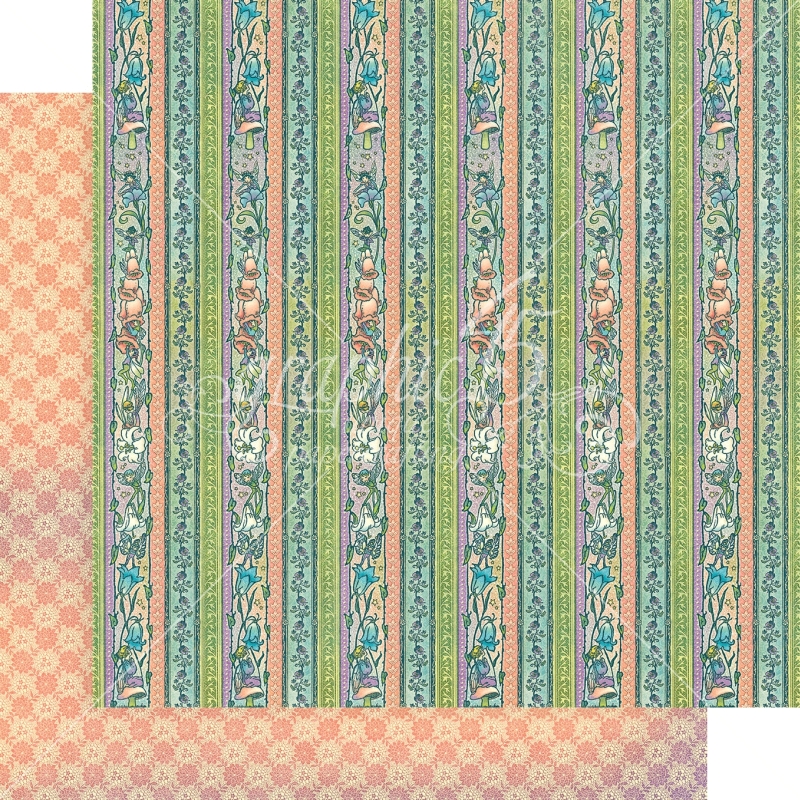 Graphic 45 - Fairie Dust - Daisy Chain 12"x12" paper (x10 Sheets)