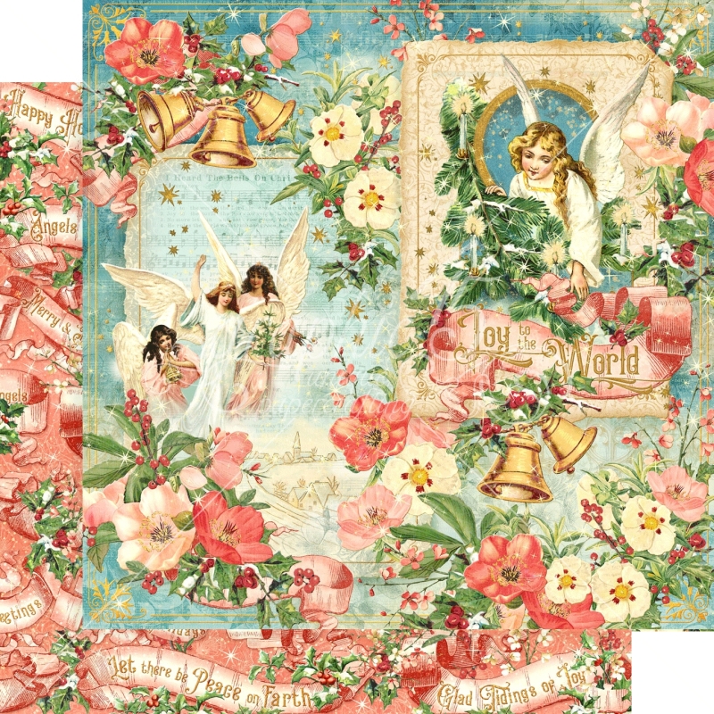 Graphic 45 - Joy to the World 12"x12" Paper (x5 Sheets)