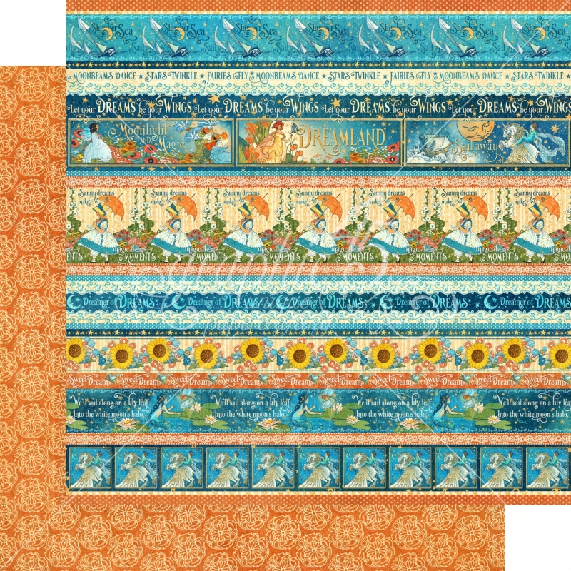 Graphic 45 - Dreamland - Magical Moments 12"x12" Paper (x5 Sheets)
