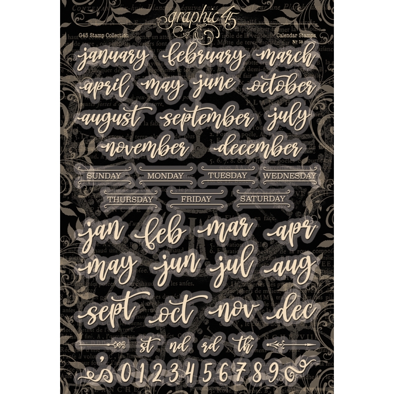 Graphic 45 - Calendar Stamps