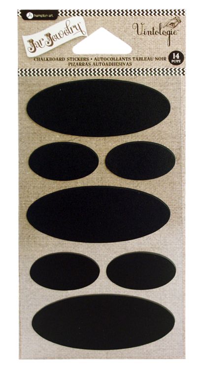 Hampton Art - Chalkboard Stickers - Oval