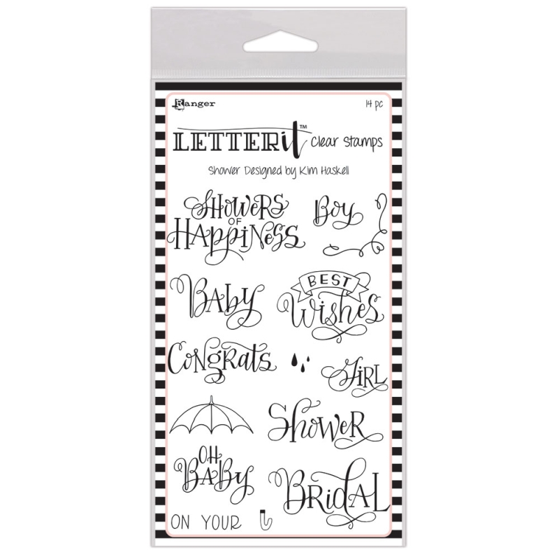 Ranger - Letter It - Shower stamp set