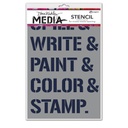 Dina Wakley MEdia Stencil - What We Do