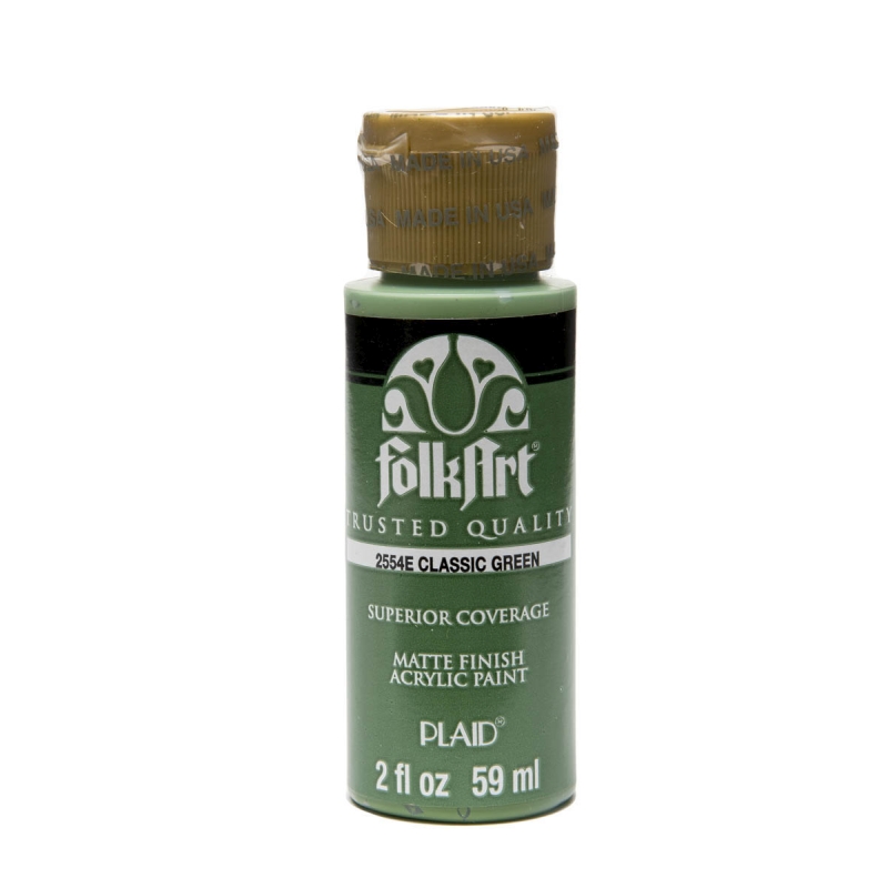 FolkArt Acrylic Paint - Classic Green (2oz)