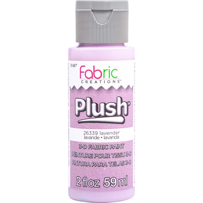 Plaid Fabric Creations™ 3D Plush Fabric Paint - Lavender (2oz)