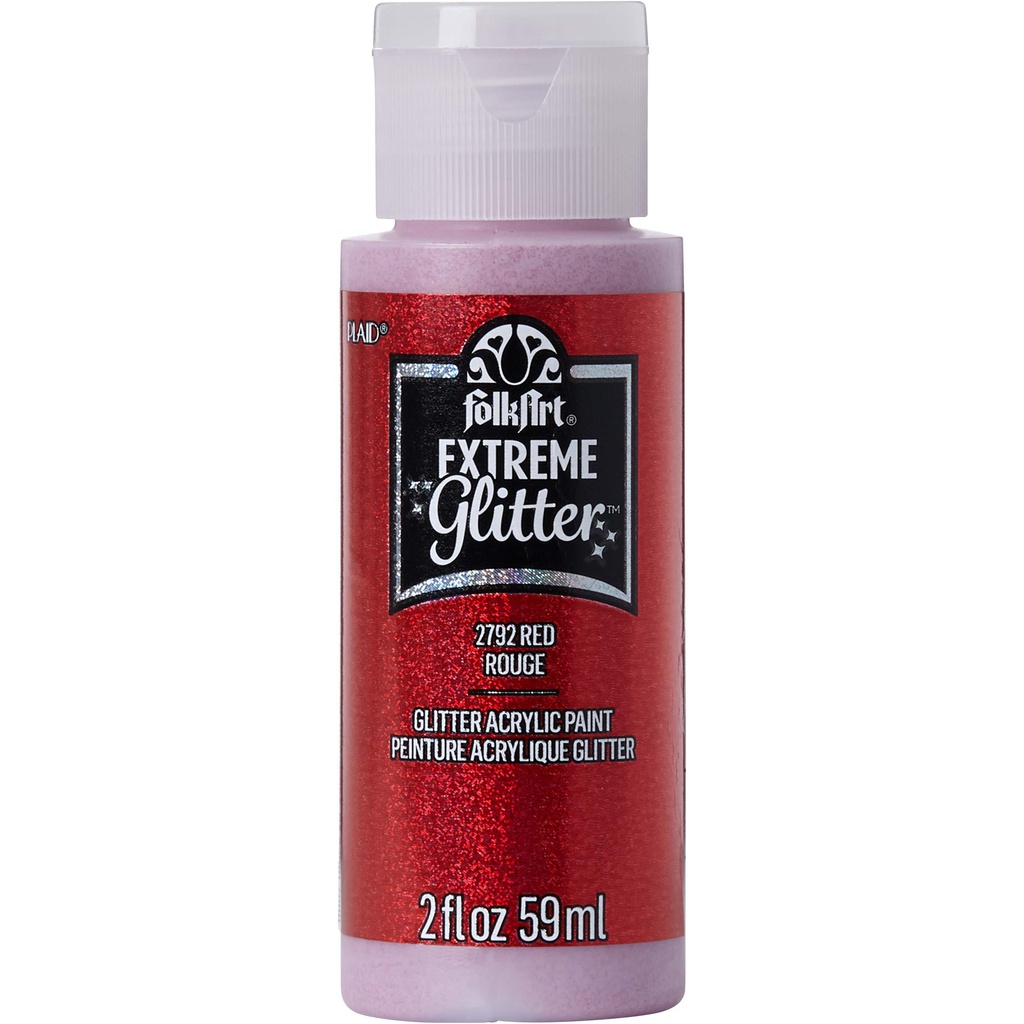 FolkArt Extreme Glitter™ - Red (2oz)