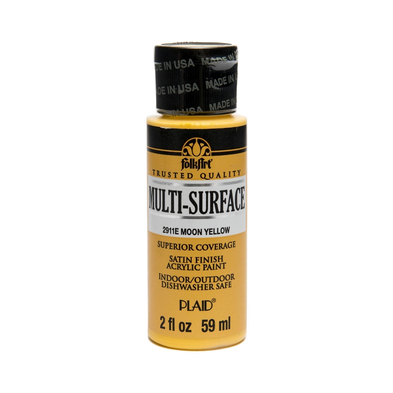 FolkArt Multi-Surface Satin - Moon Yellow (2oz)