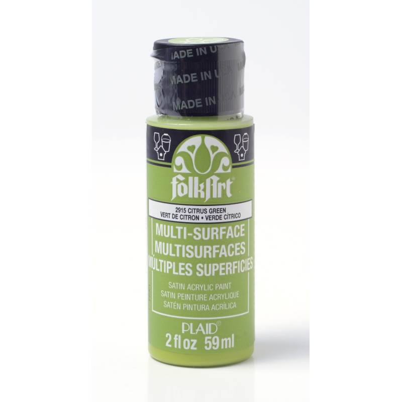 FolkArt Multi-Surface Satin - Citrus Green (2oz)