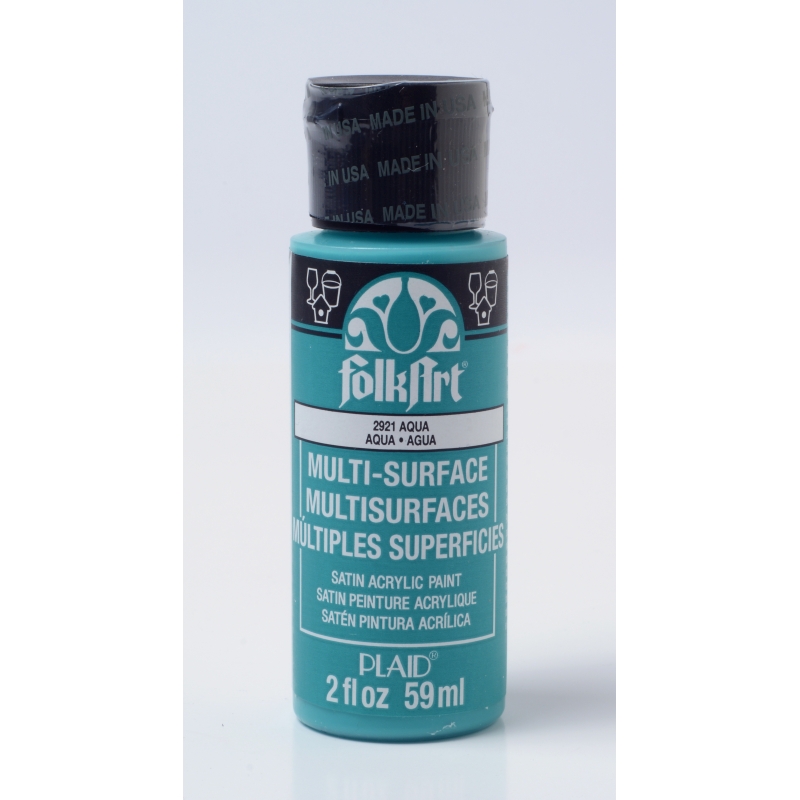 FolkArt Multi-Surface Satin - Aqua (2oz)