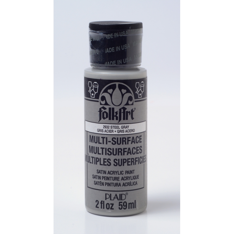 FolkArt Multi-Surface Satin - Steel Gray (2oz)