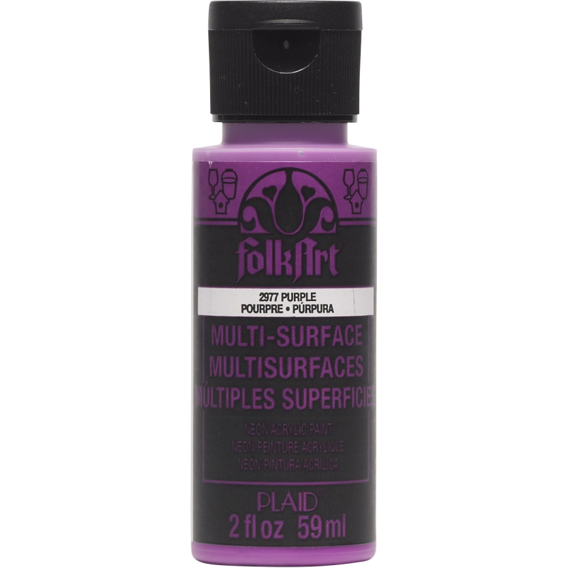 FolkArt Multi-Surface Neon - Purple (2oz)
