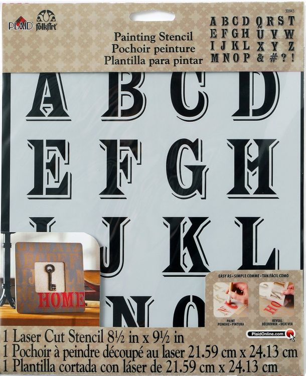 FolkArt Stencil - Alpha Peddler
