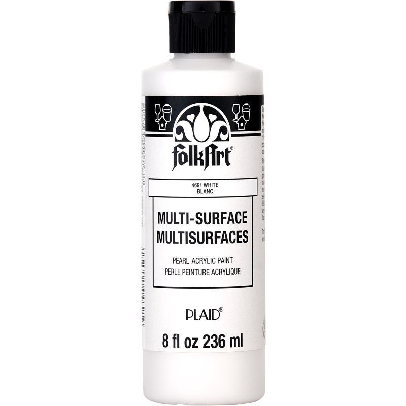 FolkArt Multi-Surface Pearl - White (8oz)