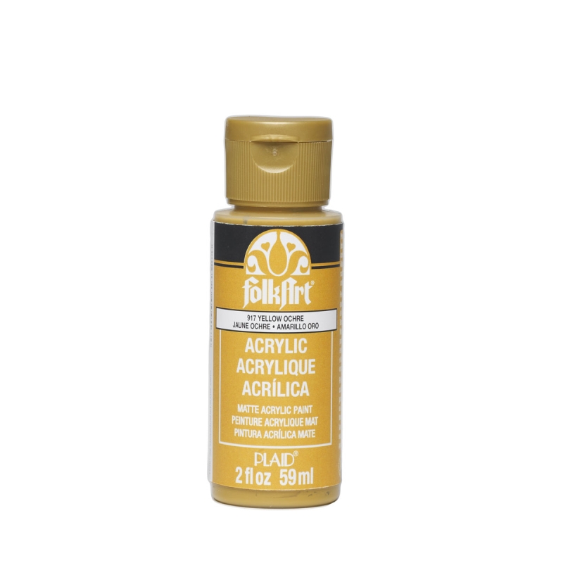 FolkArt Acrylic Paint - Yellow Ochre (2oz)