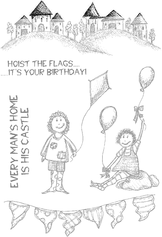 Sweet Dixie Hoist the Flags stamp set