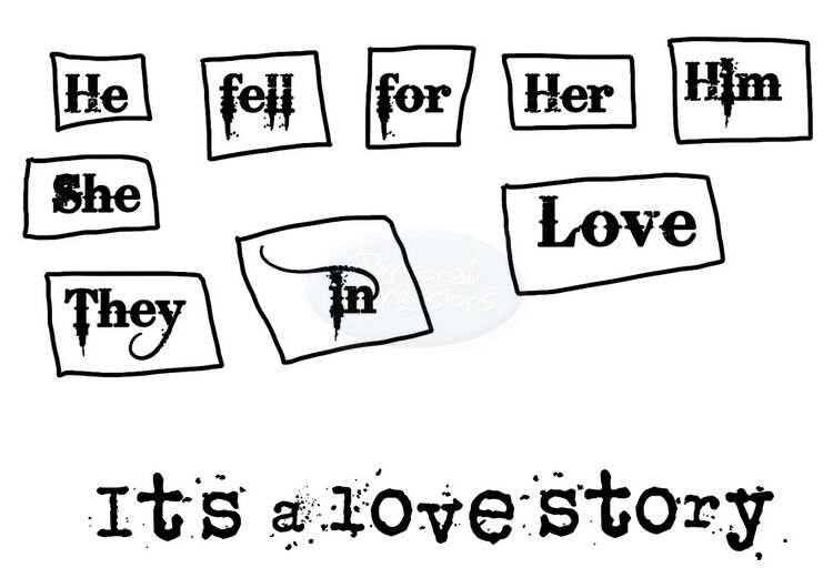 Polkadoodles Love Story stamp set