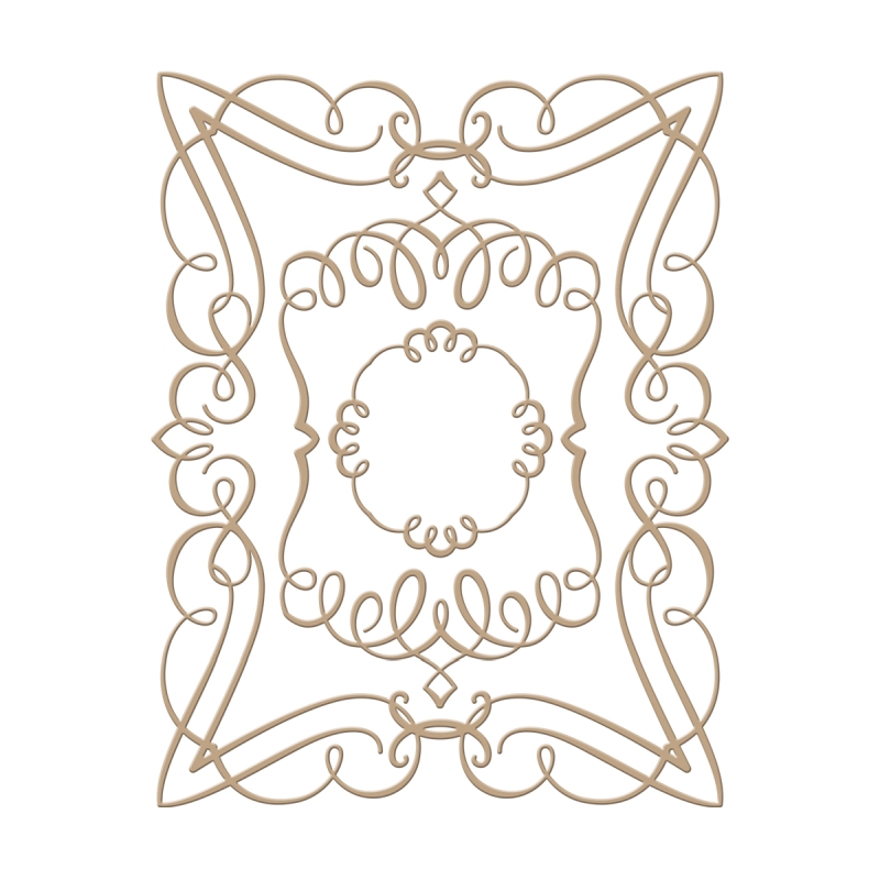 Spellbinders Glimmer Plate - Elegant Rectangle 