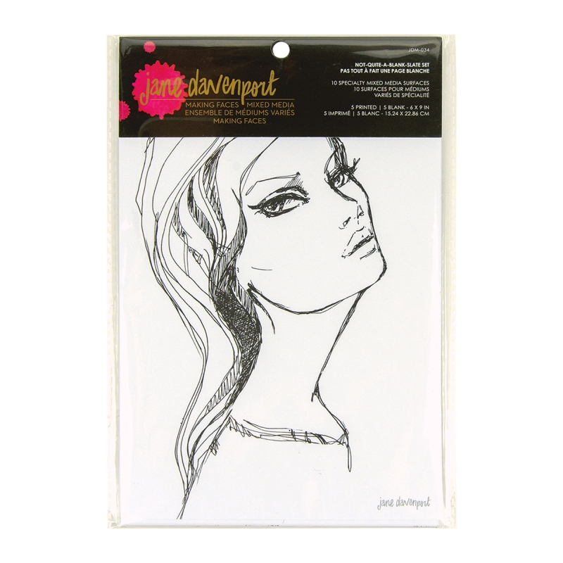 Spellbinders - Jane Davenport Not-Quite-A-Blank-Slate Set Specialty Mixed Media Surface Print