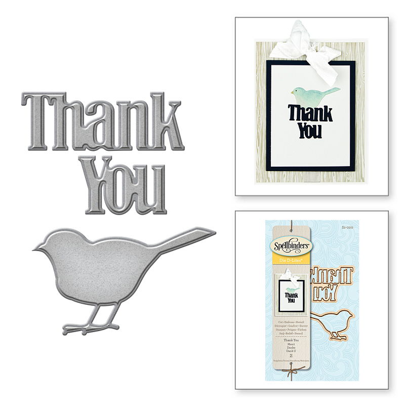 Spellbinders Die D-Lites - Thank You
