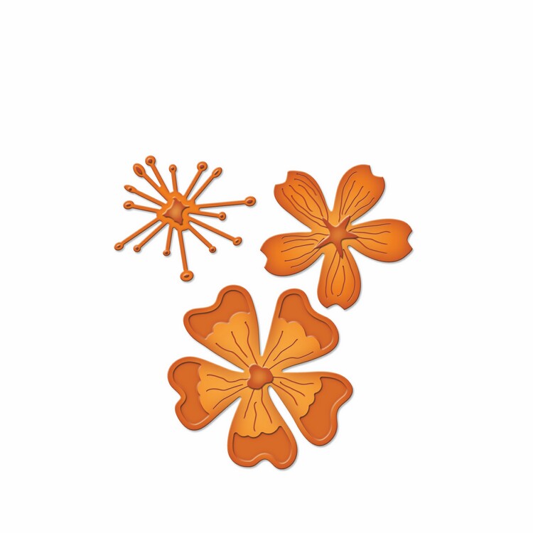 Spellbinders Die D-Lites - Blooms Three