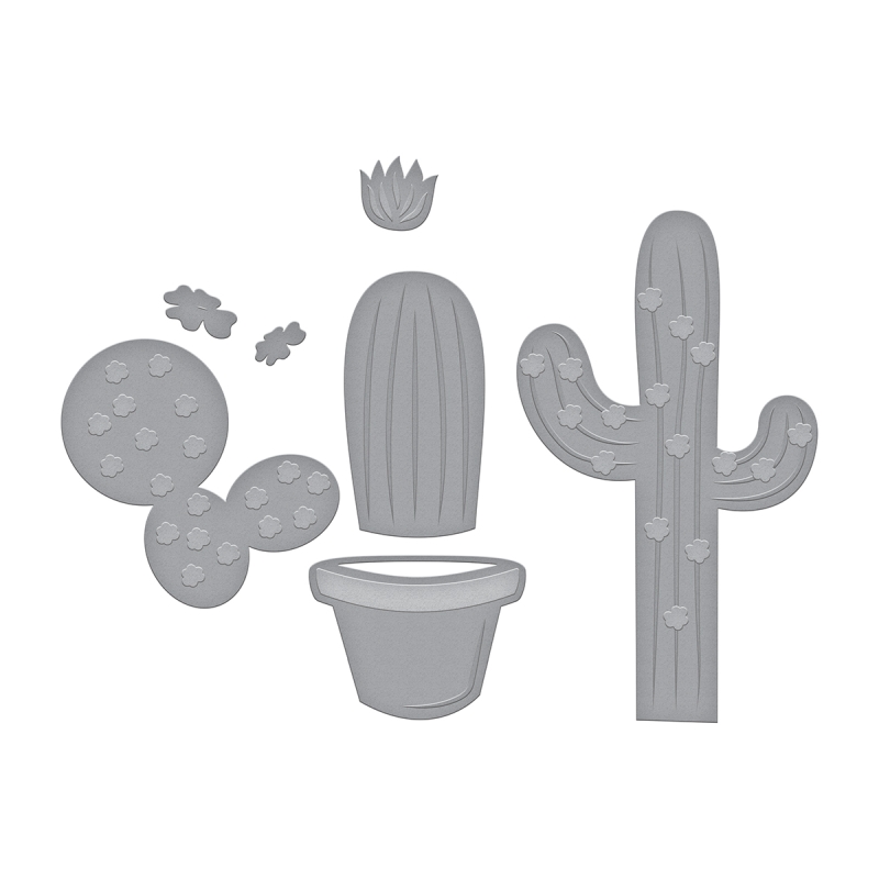 Spellbinders Die D-Lites - Potted Cacti