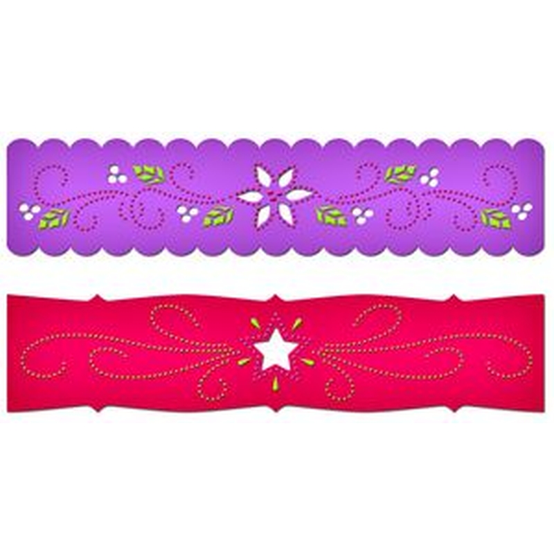 Spellbinders - Poinsettia & Stars Border