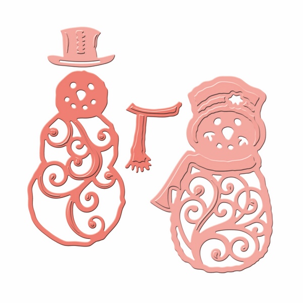 Spellbinders - Mr. And Mrs. Snowman