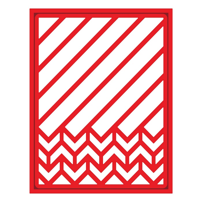 Spellbinders Diagonal Chevron