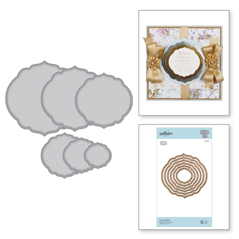 Spellbinders - Curvy Labels Etched Dies