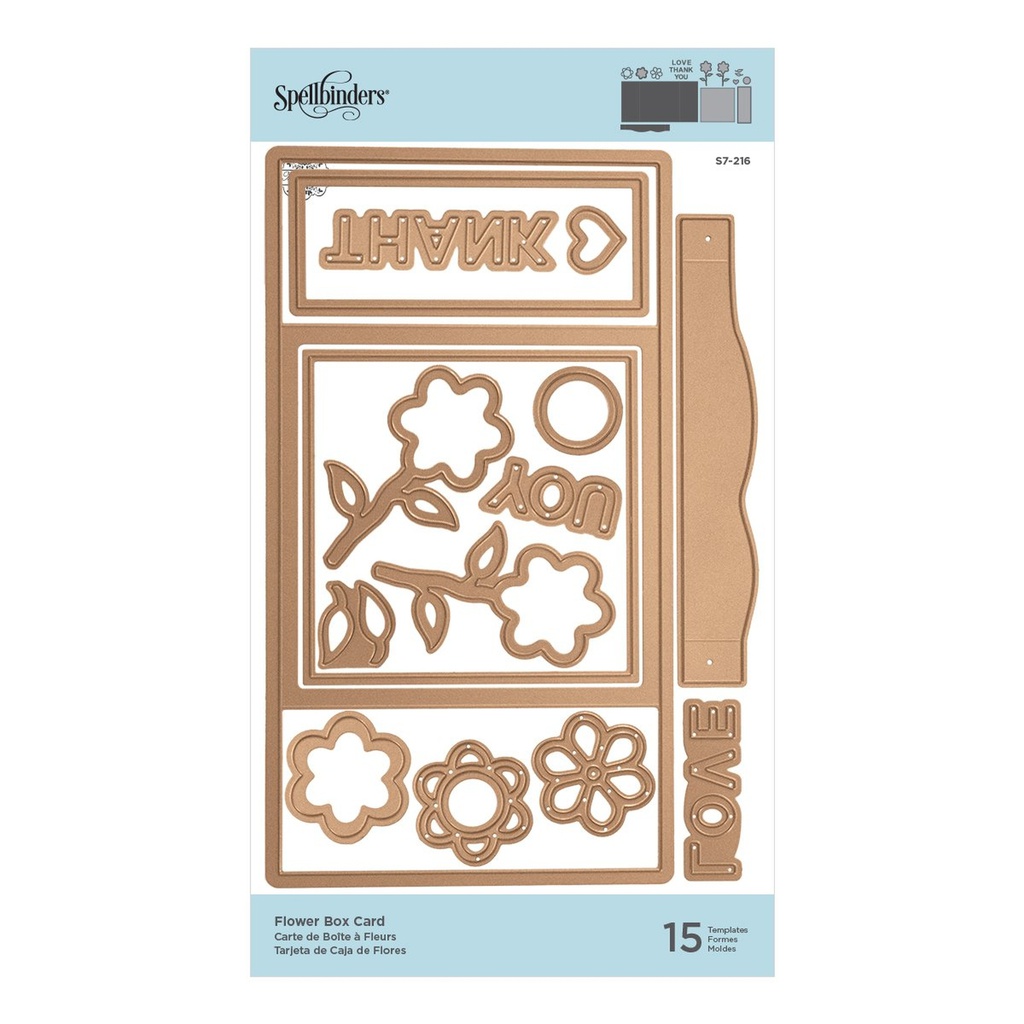 Spellbinders Shapeabilities - Flower Box Card