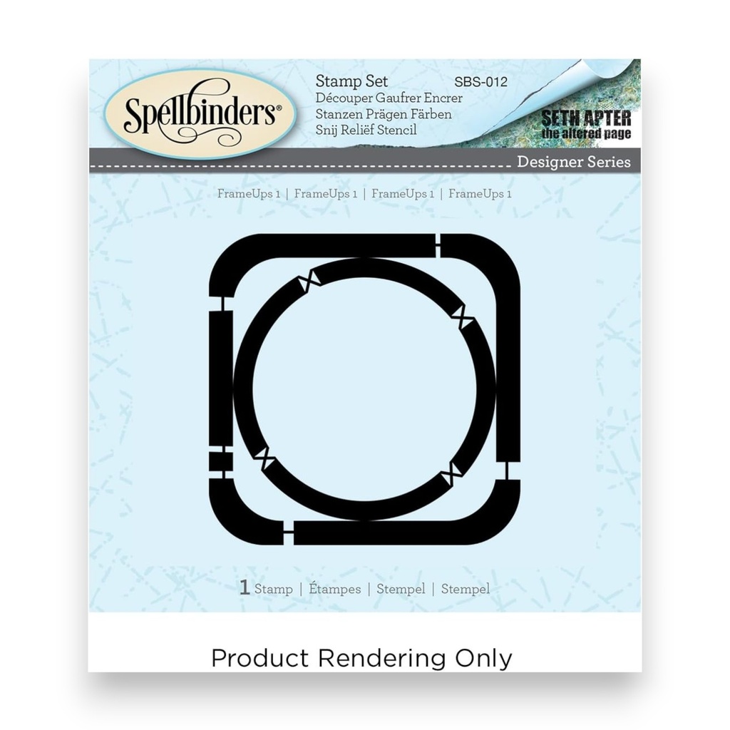 Spellbinders Seth Apter - FrameUps 1 Rubber Stamp