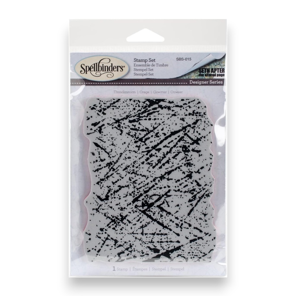 Spellbinders Seth Apter - Thunderstorm Rubber Stamp