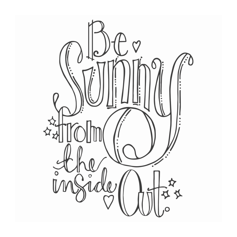 Spellbinders Be Sunny Rubber Stamps