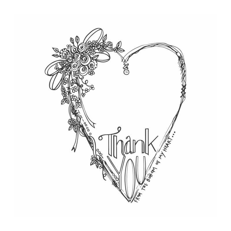 Spellbinders Thank You stamp set