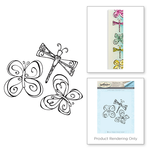 Spellbinders Butterfly Rubber Stamp