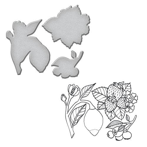 Spellbinders Stamp & Die Set - Lemon