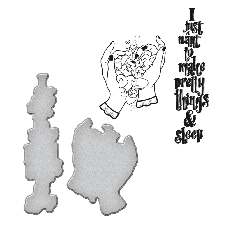 Spellbinders Stamp & Die Set - Pretty